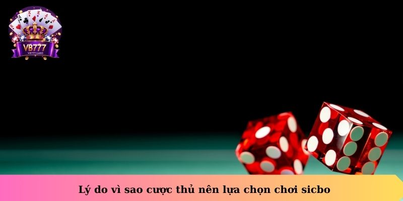 Lý do vì sao cược thủ nên lựa chọn chơi Sicbo