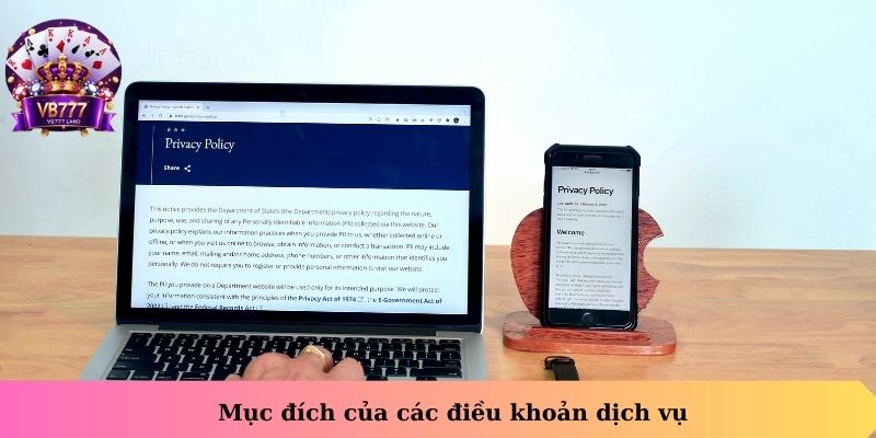 Mục đích của các điều khoản dịch vụ